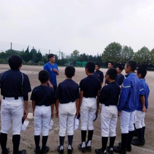 埼玉県春日部市立葛飾中学校野球部のみなさんにスポーツ技術指導のイメージ